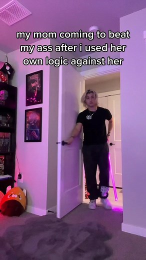 Fun Lightsaber Duel Inspired by Mom's Logic