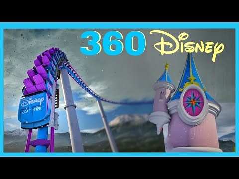 🎁 VR 360 DISNEY WORLD XMAS Rollercoaster ❄️ Disneyland immersive POV virtual Reality 4K 3D ride