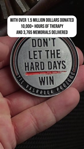 532 reactions · 40 shares | [ONLY $14.95] "Don't let the hard days win" is a best-selling message that's inspired millions. Now, you can get it on a powerful new Challenge Coin while supplies last⬇️ https://tilvalhallaproject.com/products/hard-days-challenge-coin | Til Valhalla Project | Facebook