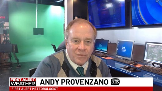 Having a southwest flow the next 24 hours means we finally get back above freezing even if it is just one day. Mostly cloudy skies tonight and we stay milder in the middle 20s and warming to the 30 degree mark by dawn. Tuesday will be a bit breezy but from the southwest means we get to the upper 30s and a few may see 40 degrees briefly. Mostly cloudy skies tomorrow as we see most days this week with lots of clouds. Winds shift to the northwest to bring back slightly cooler air with highs Wednesd