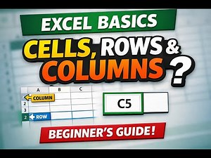 Excel Basics for Beginners | Cells, Rows & Columns Explained (Step-by-Step)
