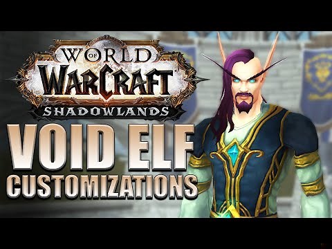 NEW High/Void Elf Customization Options | Shadowlands Alpha