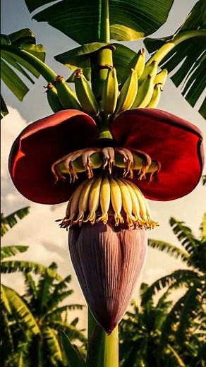 Life Cycle of Banana Tree #shorts #timelapse #asmr #satisfying #fruit #banana #fruitcutting