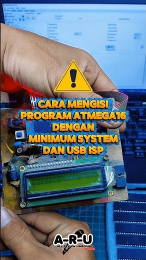 Cara Mengisi Program Atmega16 dg Minimum system Usb isp | Atmega usb isp #program #atmega #usb #fyp