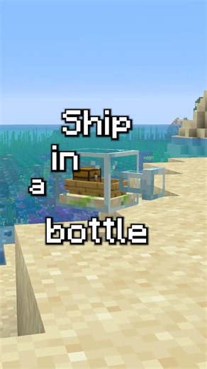 The Minecraft Ship in a Bottle #minecraft #minecraftcreations