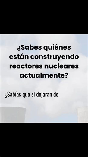 ❓️¿𝗦𝗮𝗯𝗲𝘀 𝗰𝘂𝗮́𝗻𝘁𝗼𝘀 𝗿𝗲𝗮𝗰𝘁𝗼𝗿𝗲𝘀 𝗵𝗮𝘆 𝗲𝗻 𝗰𝗼𝗻𝘀𝘁𝗿𝘂𝗰𝗰𝗶𝗼́𝗻 𝘆 𝗾𝘂𝗶𝗲́𝗻𝗲𝘀 𝗹𝗼𝘀 𝗲𝘀𝘁𝗮́𝗻 𝗰𝗼𝗻𝘀𝘁𝗿𝘂𝘆𝗲𝗻𝗱𝗼?🤔? 🌍 Total mundial: 63 reactores Reactores en construcción por país: 🇨🇳 China: 23 🇷🇺 Rusia: 8 (domésticos) 🇮🇳 India: 6 🇰🇷 Corea del Sur: 4 🇹🇷 Turquía: 4 (todos rusos) 🇪🇬 Egipto: 4 (todos rusos) 🇧🇩 Bangladesh: 2 (rusos) 🇬🇧 Reino Unido: 2 (EPR francés) 🌍 Otros: 4 (🇸🇰 Eslovaquia, 🇮🇷 Irán, 🇵🇰 Pakistán) Reactores por proveedor t