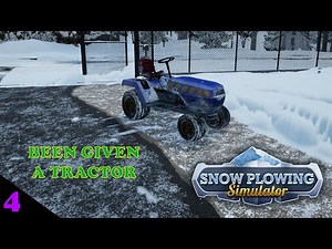 Snow Plowing Simulator Ep 4 Tractor and we found 2 artifacts