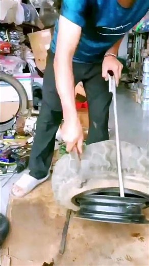 The process of unloading tires - good tools increase efficiency