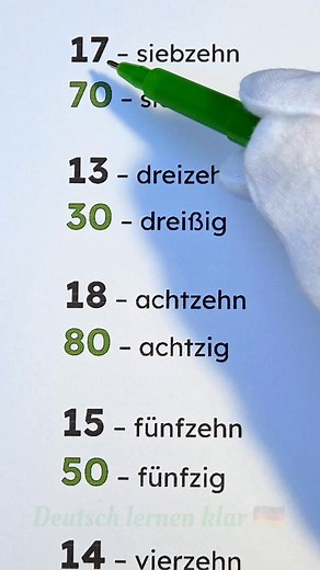 86K views · 2.2K reactions | Zahlen auf Deutsch – kompakt erklärt.  Ideal für A1–A2 Lernende. #germanlanguage #german #deutschlernen #deutschkurs #deutsch #deutschesprache | Deutsch lernen klar | Facebook