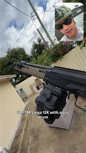 TM Saiga 12k with a gas drum!