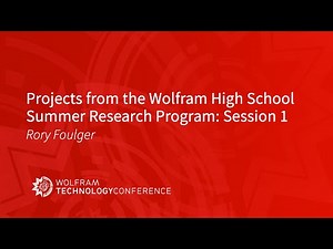 Projects from the Wolfram High School Summer Research Program - Session 1