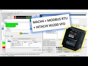Mach4 mit Modbus RTU und dem HITACHI WJ200 einstellen