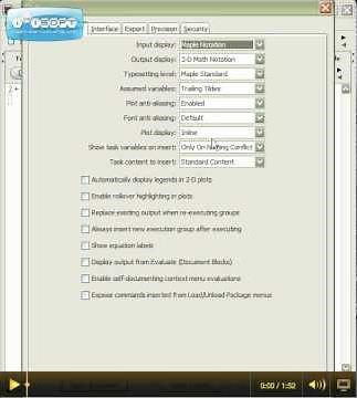 Maple - Putting Maple into Worksheet mode
