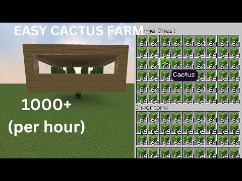The EASIEST Cactus Farm in Minecraft 1.21+ Tutorial