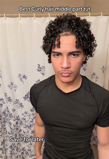 Middlepart style rn #fyp #middlepart #khalid #hairtutorialvideo #based | middle part