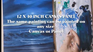 WINTER SUNSET OVER LOOE ISLAND , Oil Painting Tutorial by Alan Kingwell