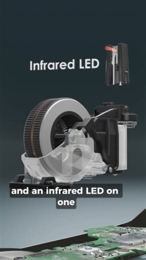 @brain_spark_ on Instagram: "How do scroll wheels work? 🖱️🤔 ​Using detailed 3D animation, we reveal the tiny mechanical and electronic components hidden inside your mouse. Specifically, we look at the optical rotary encoder—the part responsible for detecting rotation and turning it into the signals that let you scroll smoothly. ​It’s amazing how much tech is packed into such a small space to make our daily tasks feel so seamless. ​Follow for more deep dives into everyday tech! 🚀 ​#technology 