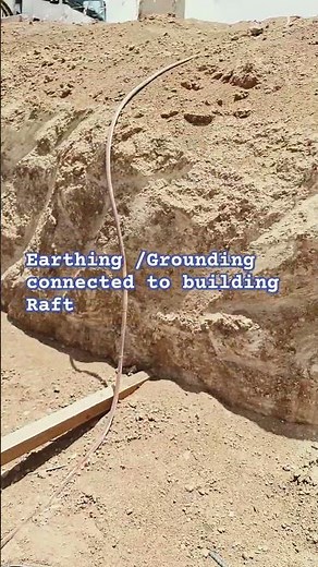 Earthing /Grounding connected to building Raft
