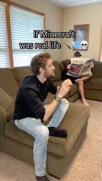 If Minecraft Was Real Life 💀 #minecraftfunny #minecraftshorts #sketchcomedy #minecrafters #funny