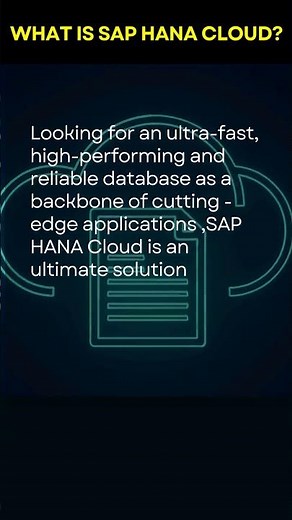 What SAP HANA Cloud? #sap #hanacloud
