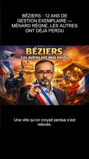 BÉZIERS : 12 ANS DE GESTION EXEMPLAIRE — MÉNARD RÈGNE, LES AUTRES ONT DÉJÀ PERDU - Une ville retrou