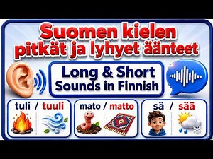 Learn Finnish Pronunciation 🇫🇮 Short and Long Sound Differences || Finnish for Beginners