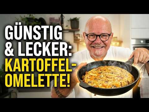 Goldbraun, günstig und lecker! Perfektes Kartoffel-Gemüse Omelette