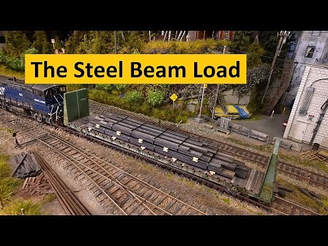 Scratch Building & Painting an HO (1/87) Scale Steel Beam Load | Boomer Diorama ~ # 306
