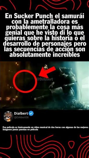 In Sucker Punch, the samurai with the machine gun is probably the coolest thing I've ever seen.