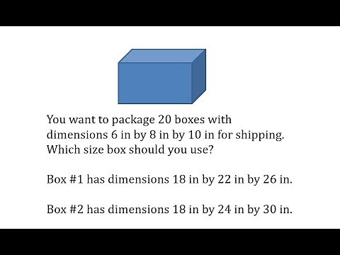 Will It Fit? What Size Box is Needed to Package Smaller Boxes (Ex 2)