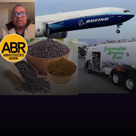 Research by Boeing and others shows that Ethiopian mustard seed (Brassica carinata), also known as carinata, has the potential to be used as a feedstock for sustainable aviation fuel (SAF). This mustard plant has high oil content and can be refined into SAF, which can reduce emissions compared to conventional jet fuel.