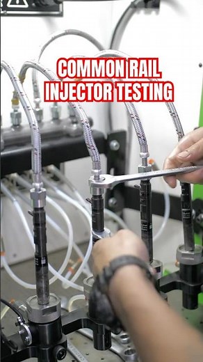 COMMON RAIL INJECTOR CLEANING AND TESTING #mechanic #automotive #automobile