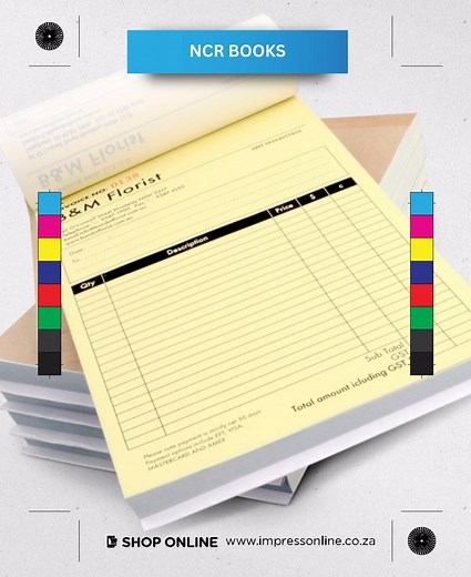 Duplicate with ease, stay organized ✨ Custom printed NCR books...