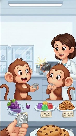 Monkey Money Experiment: Human-like Learning