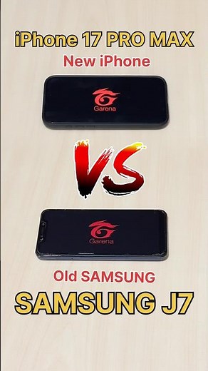 iPhone 17 PRO MAX vs SAMSUNG J7👿 New iPhone vs Old SAMSUNG vs 2GB vs 8GB vs S22 #shorts #freefire