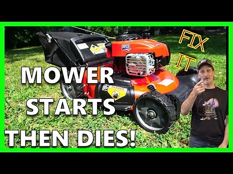 Craftsman Mower Starts but Won't Stay Running - FIXED! Craftsman M110 140cc ~Full Tune & Service