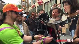 Free touching box in public