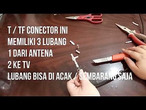 CARA pararel 1 ANTENA ke 2 TV sampai 5 TV DIJAMIN BERSIH dan Murah