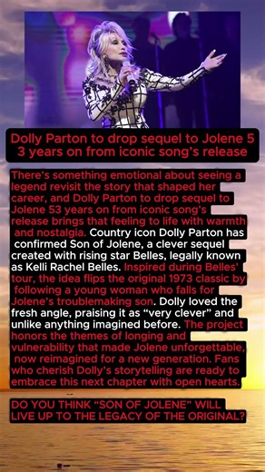 Dolly Revives Jolene Story After 53 Years #dollyparton #countrymusic #celebritynews #viral #shorts