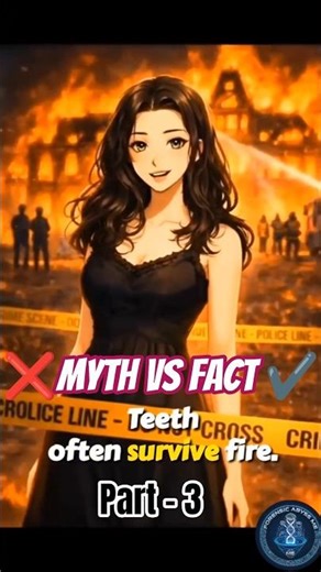 Burned body = no evidence? Crime shows lied 🔥🦷 #ForensicScience #TrueCrime #CrimeFacts