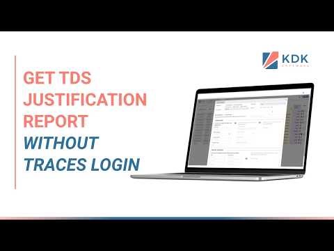 TDS Justification Report in Minutes | No TRACES Needed