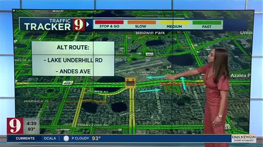 Overnight closures happening on 408 this week