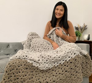 Drunken Granny Stitch Crochet Blanket Pattern