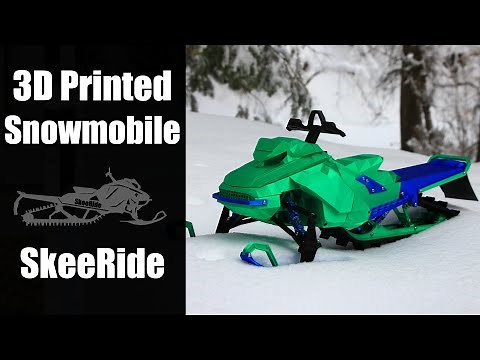 SkeeRide - 3D Printed RC Snowmobile