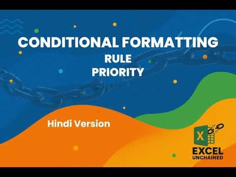 Conditional Formatting - Rule Priority - Hindi Version