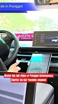 Experience the Punggol Autonomous Shuttle service trial #singapore #autonomousvehicle