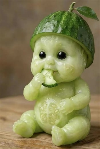 Cucumber Baby Eating: A Heartwarming ASMR Moment