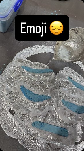 Calum Milton on Instagram: "Making the “pensive face emoji” with molten metal! #moltenmetal #😔 #emoji"