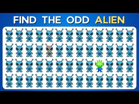 Only Genius Can Spot The ODD Alien Emoji Out | Easy, Medium, Hard, Impossible | 60 Ultimate Levels