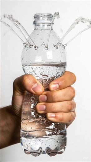 Pascal’s Principle in Action 😲 | Hand-Squeezed Bottle Water Pressure Experiment